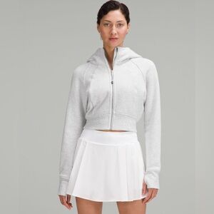 Lululemon Women's Scuba Cropped Full Zip-Up Hoodie